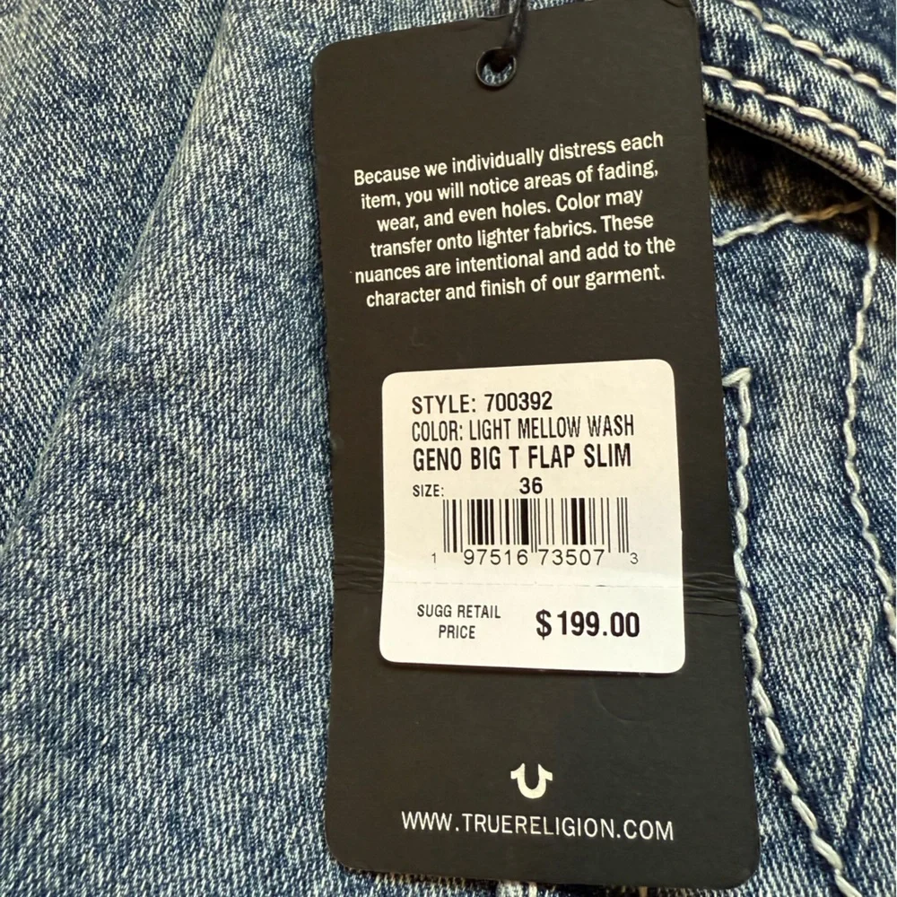 True Religion Blue Slim Jeans